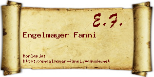 Engelmayer Fanni névjegykártya